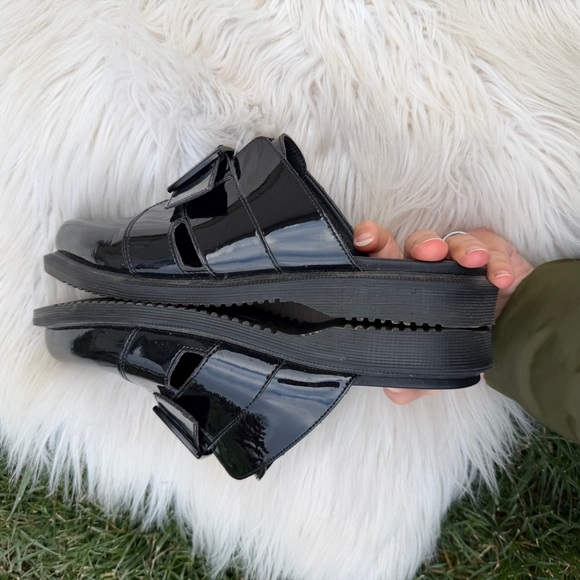 Dr. Martin Nyro Black mule patent leather 9 womens 41 EU - Picture 10 of 12